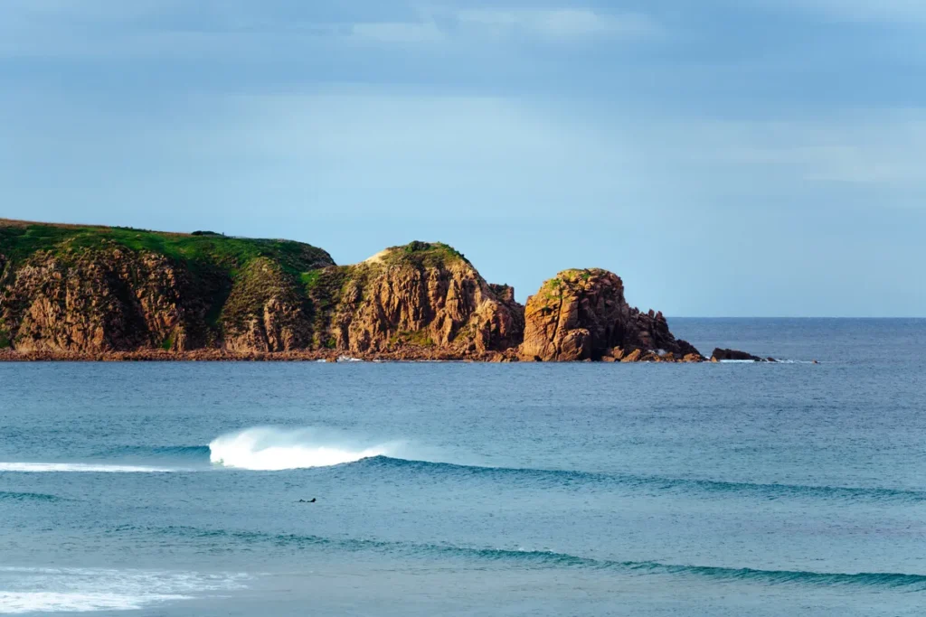 Surfing at Smiths Beach